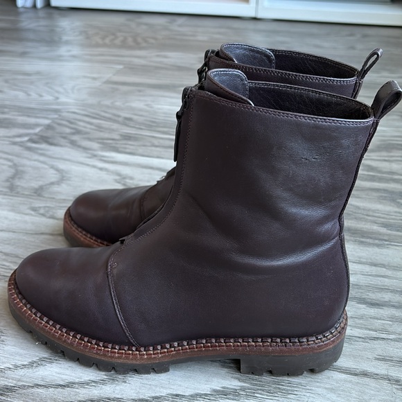 Vince Cabria Lug zip combat boots size 6.5 - Picture 5 of 14